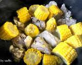 鶏肉ととうもろこしの塩昆布バター煮作り方1写真