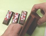 転写シートでかわいいキットカット風チョコ作り方12写真