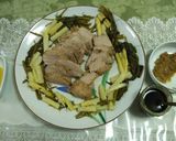手作り煮豚入りインスタントラーメン作り方1写真