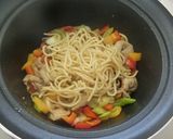【糖質制限】豚肉パプリカ塩焼きそば作り方6写真