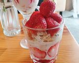 おうちパフェ。いちごパフェ♡作り方3写真
