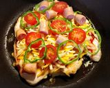 糖質制限中もOK！焼くだけ簡単チキンピザ作り方6写真