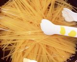 鶏もも肉と水菜の柚子胡椒パスタ作り方1写真