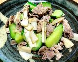 豚肉と胡瓜のごま油炒め作り方4写真