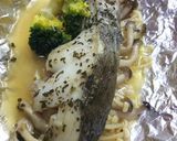 鱈とキノコの♪バジルバターボイル♪作り方8写真