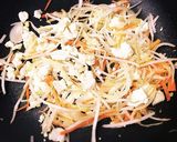 人参ともやしの豆腐チャンプルー作り方3写真