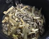 牛肉と牛蒡の炊き込みご飯作り方5写真