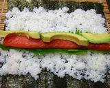 **アボカド・サーモン巻き寿司**作り方3写真