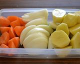 手羽元とごろごろ野菜のカレースープ鍋作り方1写真