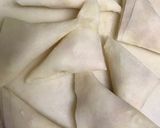 チーズとろける☆ツナとコーンの三角春巻き作り方9写真