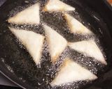 チーズとろける☆ツナとコーンの三角春巻き作り方10写真