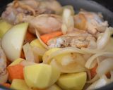 手羽元とごろごろ野菜のカレースープ鍋作り方4写真