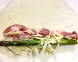 簡単！春巻きの皮で豚肉アスパラチーズ巻き作り方1写真