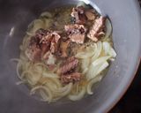 鯖水煮缶とトマトホール缶の贅沢節約パスタ作り方3写真