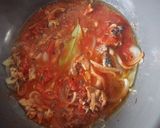 鯖水煮缶とトマトホール缶の贅沢節約パスタ作り方4写真