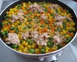 フライパンでカレーピラフ作り方3写真