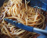 幸せパスタ!肉を食べるボロネーゼ!作り方7写真