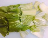 香味ペーストだけのちんげん菜あんかけ作り方1写真