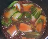 香味ペーストだけのちんげん菜あんかけ作り方3写真