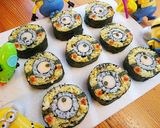 簡単！可愛い☆ミニオンのデコ巻き寿司♪作り方16写真