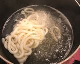 ベーコンを入れた、コーンポタージュうどん作り方2写真