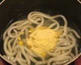 ベーコンを入れた、コーンポタージュうどん作り方3写真