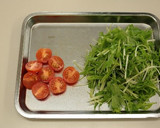 鶏ささみと水菜のサラダ作り方2写真