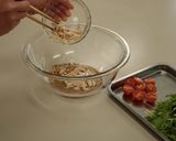 鶏ささみと水菜のサラダ作り方3写真