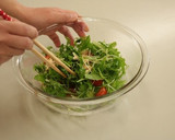 鶏ささみと水菜のサラダ作り方4写真