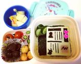 ニュースペーパー弁当（新聞モチーフ）作り方5写真