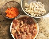 【楽めし】鶏ごぼうの炊き込みご飯作り方1写真