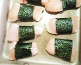 お弁当にも焼肉のたれで簡単のり巻きチキン作り方3写真
