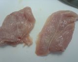 むね肉でも柔らかく！我が家のチキンカツ♪作り方1写真