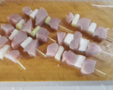 メカジキとネギの串焼き＊フライパンで簡単作り方2写真