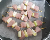 メカジキとネギの串焼き＊フライパンで簡単作り方3写真