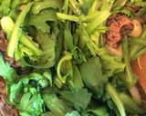 簡単美味しい牛肉春菊オイスターソース炒め作り方7写真