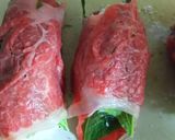 焼肉のたれがしみこんだ肉巻きおにぎり作り方3写真