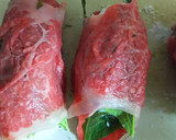 焼肉のたれがしみこんだ肉巻きおにぎり作り方3写真