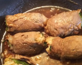 焼肉のたれがしみこんだ肉巻きおにぎり作り方8写真