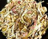 海苔香る『牛肉と鶏肉の生姜丼』簡単です★作り方2写真