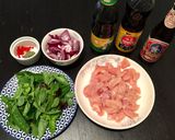 タイ風 鶏肉のバジル炒め作り方1写真