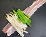 糖質オフ！もやしの豚バラ巻き☆味噌蒸し作り方1写真