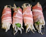 糖質オフ！もやしの豚バラ巻き☆味噌蒸し作り方2写真