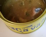 サバ缶汁でキノコのアヒージョ作り方2写真
