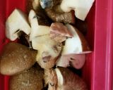 サバ缶汁でキノコのアヒージョ作り方3写真