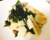 エリンギとワカメの梅肉ぽん酢和え作り方5写真