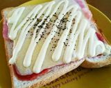 簡単朝食！ベーコンチーズトースト作り方4写真