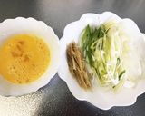長ねぎと生姜のかき玉スープ作り方1写真