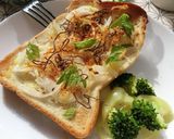 味付たら×酢玉葱のさっぱり和トースト作り方4写真