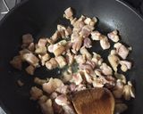 鶏モモ肉コロコロカレー炒め作り方3写真
